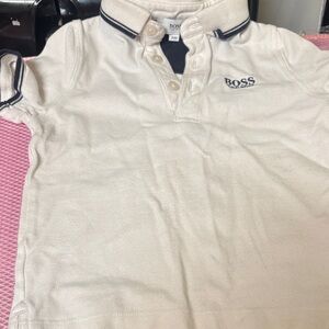 Boss Kids  Polo Shirt with Navy Accents